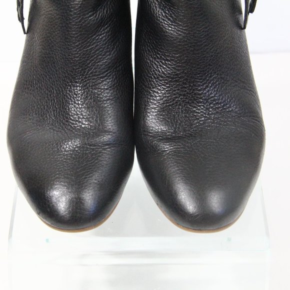 Franco Sarto Boots sz 8 Women Callahan Leather Bootie Block Heel - Picture 6 of 10